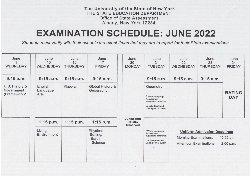 June 2022 Regents Exam Schedule